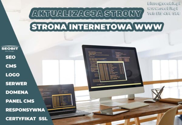 Aktualizacja strony www z SEOBIT.PL